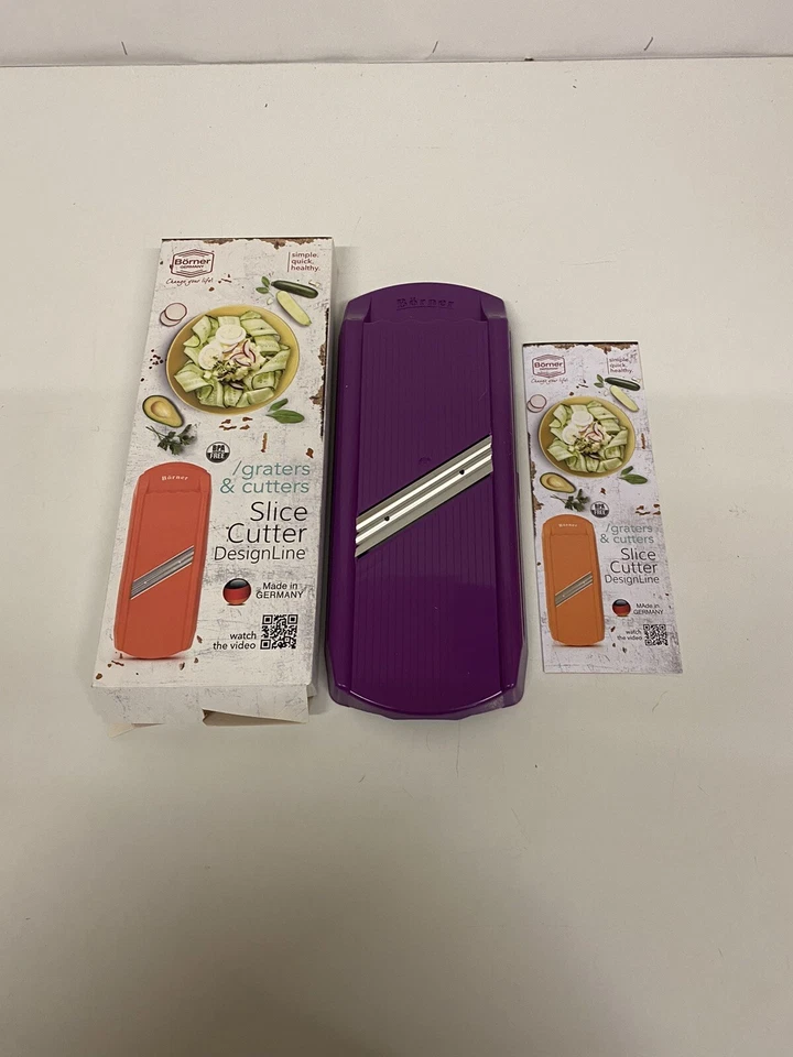 Börner Scheibenschneider violett Krauthobel Gurkenschneider Tomatenschneider Neu - Bild 1 von 1
