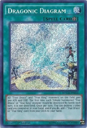*** DRAGONIC DIAGRAM *** 1ST EDITION SECRET RARE MACR-EN053 (MINT/NM) YUGIOH! - Image 1 of 1