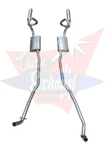 1971-72 Buick Rivera 8 Cyl Engine Dual Exhaust With Resonators (Aluminized) - Picture 1 of 1