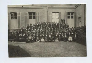 Portrait élèves école pensionnat jeunes filles - photo ancienne an. 1920 - Picture 1 of 1