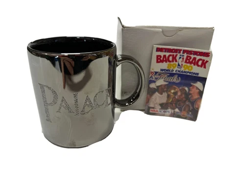 Vintage NBA Detroit Pistons Back to Back Champions 89/90 Ceramic Mug Cover