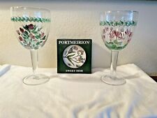 PORTMEIRION Botanic Garden - 2 goblets (used) and 1 Sweet Dish (new)
