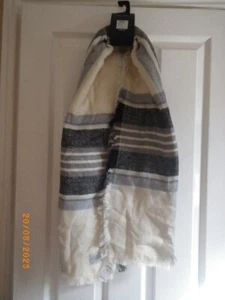 BNWT W HEYFORD GREY CHECK JOULES OVERSIZED SCARF WAS £29.95 IDEAL XMAS GIFT - Picture 1 of 3