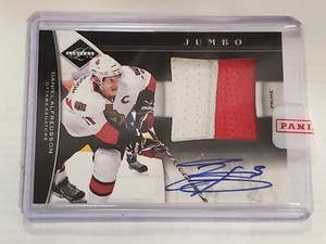 2011-12 Panini Limited Daniel Alfredsson Jumbo Prime Jersey Auto /25 Senators 