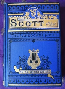 Scott ~ The Lansdowne Poets with Notes and Illustrations~ 1890 Hardback Book - Picture 1 of 23