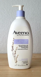 New Aveeno Active Naturals Stress Relief Moisturizing Lotion 24H Moisture 18floz - Picture 1 of 5