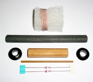 2 set kit realizzazione antenna radio cristallo radio ferrovite 10X100mm - Foto 1 di 4