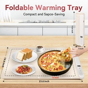 Insulated Flexible Tray Heated Food Serving silicone Board Party Wedding Buffet - Picture 1 of 7