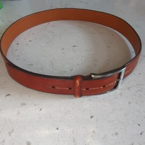 Magnanni Square Buckle Leather Belt - 1278 - Brown - Size 34 - Picture 1 of 6