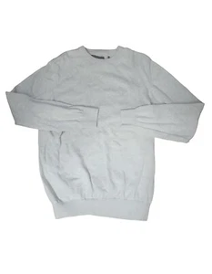 Suéter Barbour Para Hombre Grande Gris Jaspeado Bordado Cuello Redondo Pullover - Imagen 1 de 6