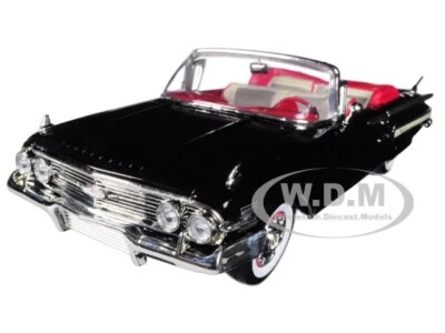 1960 CHEVROLET IMPALA CONVERTIBLE BLACK 1/18 DIECAST MODEL CAR BY MOTORMAX 73110 - Image 1 of 4