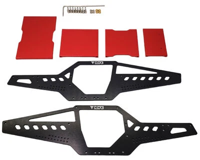 NEW NHX RC V2 Full Aluminum Rock Conversion Chassis for SCX24 -Red - Image 1 of 2