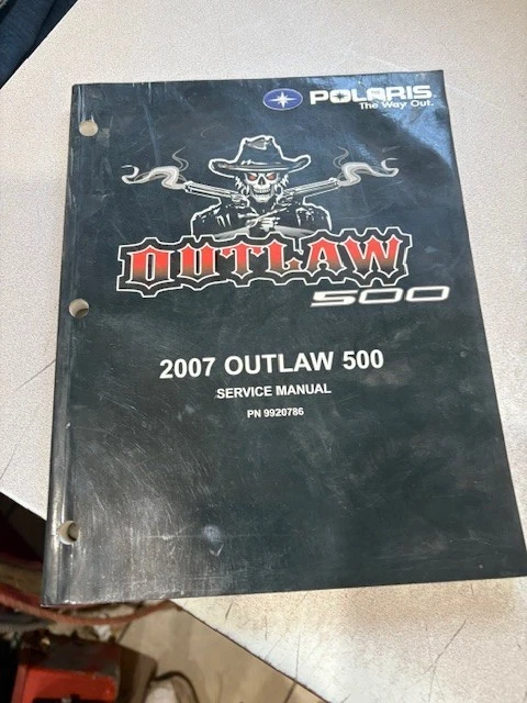 Polaris- 500 Outlaw 9920786 2007 cuatro ruedas ATV operador manual de servicio Foto 1 de 1