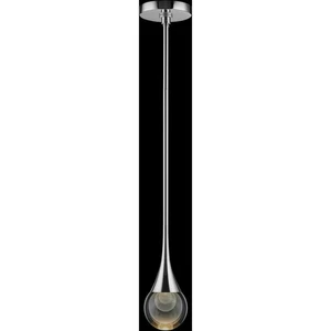 Lite Source LS-19183PN Luna II 1 Light 4.75 inch Nickel Pendant Ceiling Light - Picture 1 of 5