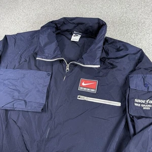 2023 Nike Grand Prix Shoe Dog Team Jacket Full Zip Lightweight Blue Large Men's - Picture 1 of 5