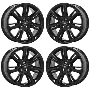 19" Land Rover Range Rover Evoque Gloss Black wheels rim OEM set 72274 - Picture 1 of 8