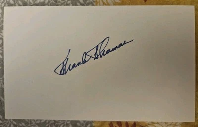 Frank Thomas Signed Autograph 3x5 Index Card Cubs,Mets,Phillies - Image 1 of 3