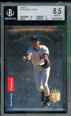 Derek Jeter Rookie Card 1993 SP #279 BGS 8.5 - Image 1 of 2