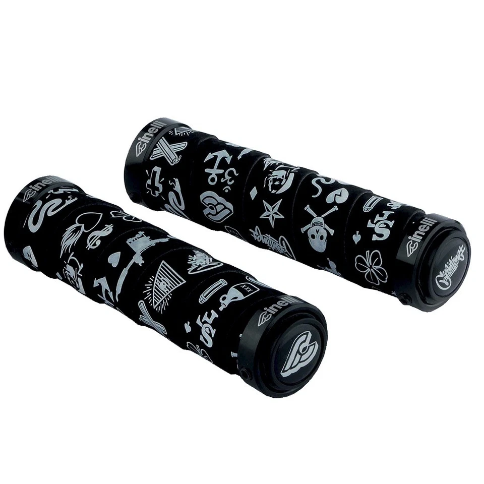 Handlebar Bike Grips Set of Two - Cinelli Mike Giant Art Grips Black - Image 1 of 1