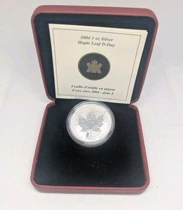 2004 Canada $5 1oz D-day WWII Privy Mark Silver Maple Leaf Bullion coin - Bild 1 von 3