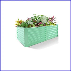 8x4x2ft Galvanized Raised Garden Bed - Durable Planter for Vegetables & Herbs - Picture 1 of 9