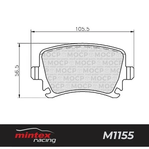 Pastillas de freno de alto rendimiento Mintex Racing MDB2580 M1155 - Imagen 1 de 1