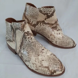 Botines ALDO para mujer talla 7 crema estampado animal - Imagen 1 de 13