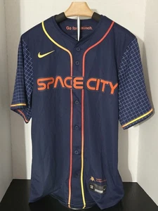 Houston Astros Space City Jeremy Pena #3 Jersey All Stitched Adult SZ Small $175 - Picture 1 of 13