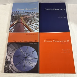 College Mathematics I & 2, Plus Student Solution Manuals, Blitzer Saltzer Foard - Picture 1 of 11
