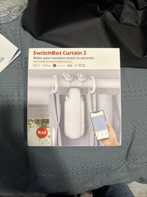SwitchBot Cortina 3 Varillas Automático Abridor de Cortinas Bluetooth W2400000 Nuevo Foto 1 de 4