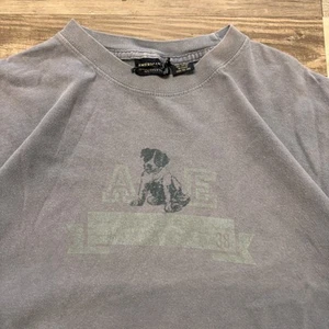 Vintage American Eagle Outfitters Blue Mens M Faded Puppy Logo Graphic T-Shirt - Picture 1 of 8