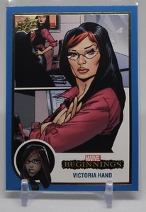 Victoria Hand BLUE BASE #159 2022 UD Marvel Beginnings V2S1 - Imagen 1 de 2