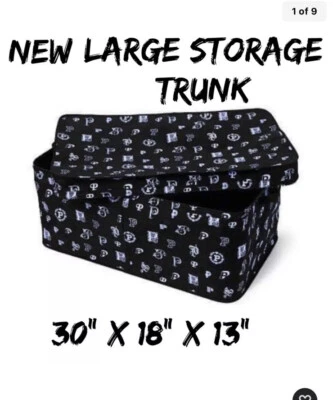 NEW Vintage Victoria Secret Pink Collapsible XL Dorm Trunk Bin Logo Collectible - Image 1 of 4