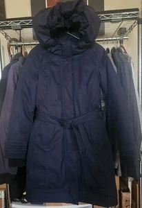 100% Authentic Nobis Astrid Women’s Parka Blue Down Filled Medium - Picture 1 of 9