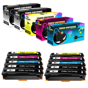 10 Toner replace for HP CF400A-3A 201A Color LaserJet Pro MFP M277d M277n - Picture 1 of 1