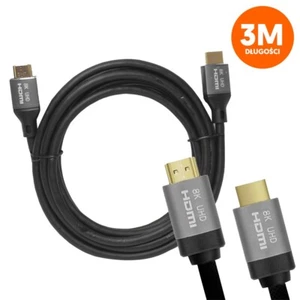 Kabel HDMI-HDMI (v2.1 | 8K | 3 m) czarny - Picture 1 of 2