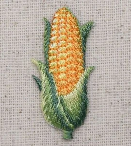 Ear of Corn on the Cob Husk/Garden/Vegetable Iron on Applique/Embroidered Patch - Picture 1 of 1