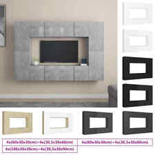 Muebles de Pared de TV 8x Aglomerado Soporte Multicolor Multitalla vidaXL 