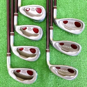 Ladies Onoff Iron Set 6-9 Pw Aw Sw 7pc RH SMOOTH KICK LP-410I Graphite Women - Picture 1 of 15