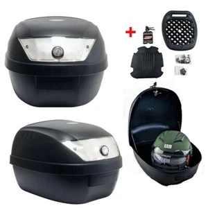 BAULETTO CENTRALE MOTO SCOOTER S-LINE 28LT PIASTRA + KIT ATTACCO UNIVERSALE - Imagen 1 de 5