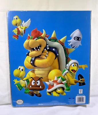 Nintendo Super Mario Brothers 1” carpeta de vinilo 3 anillos nuevo sin etiquetas material escolar Foto 1 de 4