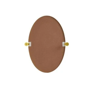 Elegant Decor Everly 21x32" Oval Aluminum Pivot Mirror in Gold - Picture 1 of 8