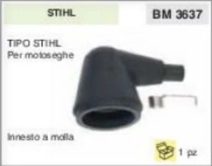 ATTACCO CANDELA PIPA pipetta PER MOTOSEGA STIHL A CAMPANA innesto a molla - Imagen 1 de 1