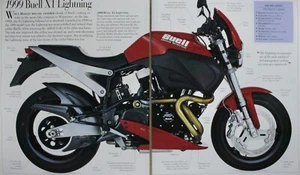 Buell X1 Lightning Motocicleta Bicicleta Imagen Artículo Hoja Fuera de Impresión Arte de Pared - Imagen 1 de 1