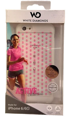 White Diamonds Transparent Active Collection Case for iPhone 6/6S - Clear/Pink - Image 1 of 4