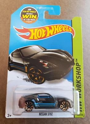 Hot Wheels Datsun 240Z 2015 negro HW taller entonces y ahora llantas Trap5 1:64 Foto 1 de 4
