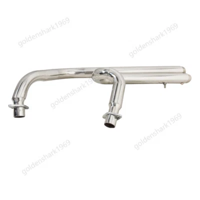Silenciador plateado sistema de escape deslizable para Honda Shadow VLX 600 VT600 1988-2008 Foto 1 de 4