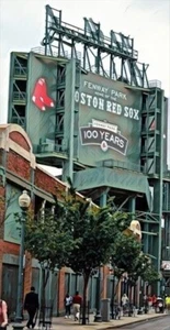 Classic Sports Prints- Boston Red Sox Fenway Park -Ready2Hang-HUGE canvas - Picture 1 of 3
