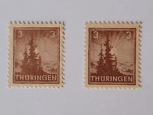 Allied Occ 1945 Soviet Zone (Thuringia) Mi 92 AY PF 1 & II MNH (**) - Picture 1 of 1