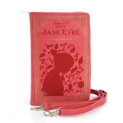 Jane Eyre Bolso de Mano Cartera Bandolera Libro Literario Fantasía Único Novedad Regalo Foto 1 de 3